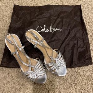 Cole Haan silver Nike Air heels